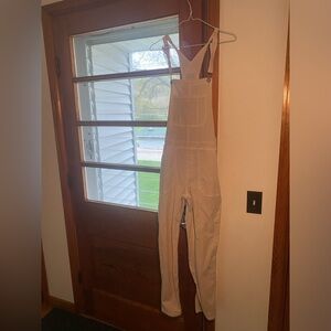 American Eagle Cream Overalls